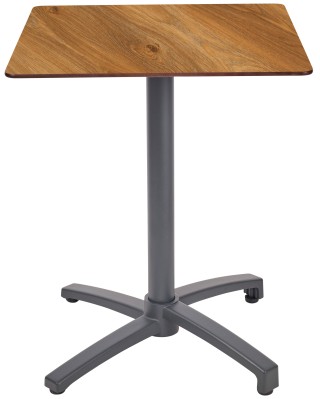 Mesa Ezpeleta abatible anthracite Grises dark oak Aluminio lacado 60x60