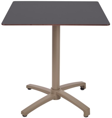 Mesa Ezpeleta abatible Taupe Marrones anthracite Aluminio lacado 70x70