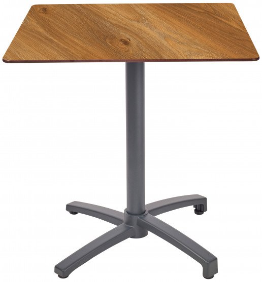 Mesa Ezpeleta abatible anthracite Grises dark oak Aluminio lacado 70x70