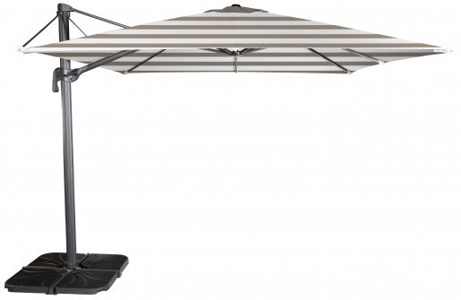 Parasol Ezpeleta Cuadrados Anthracite 2 Grises taupe stripe Olefin 3X3