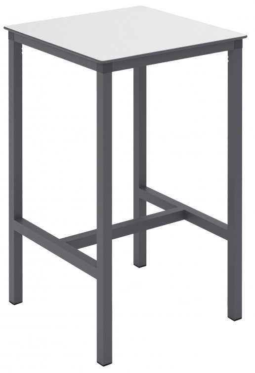 Mesa Ezpeleta  anthracite Grises white Aluminio lacado 70x70