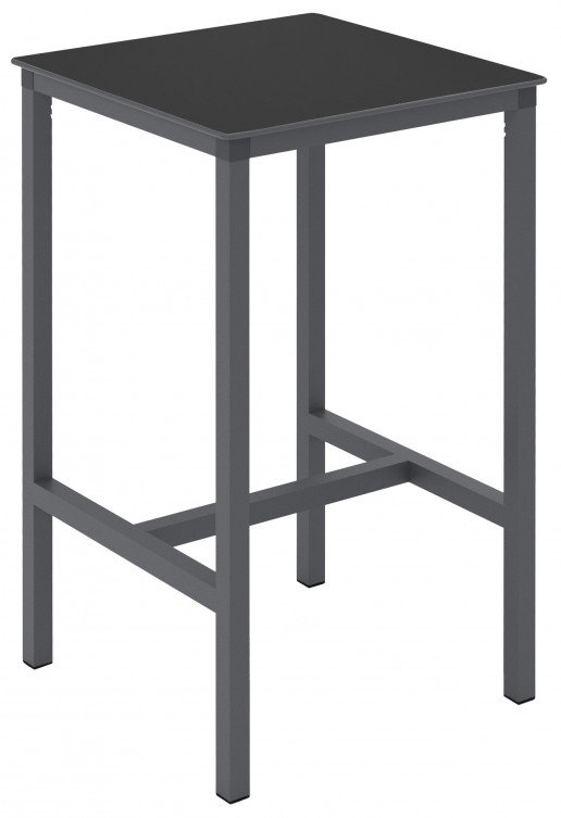 Mesa Ezpeleta  anthracite Grises anthracite Aluminio lacado 70x70