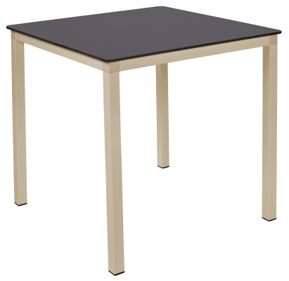 Mesa Ezpeleta apilable Sand Blancos anthracite Aluminio lacado 80x80