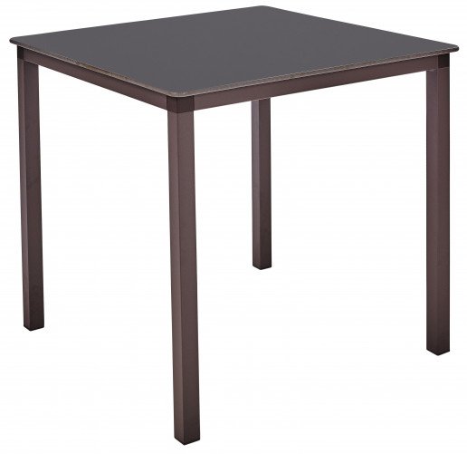 Mesa Ezpeleta apilable Moka Marrones anthracite Aluminio lacado 80x80