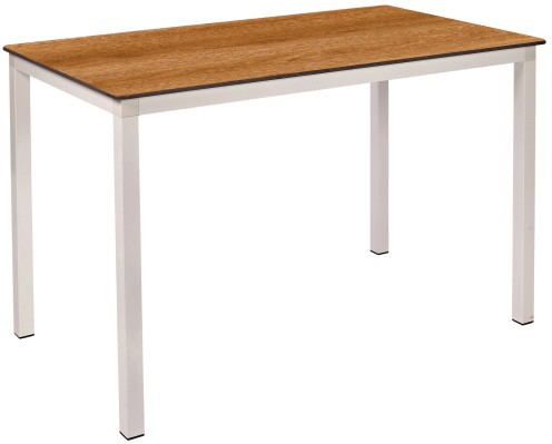 Mesa Ezpeleta apilable white Blancos dark oak Aluminio lacado 120x80
