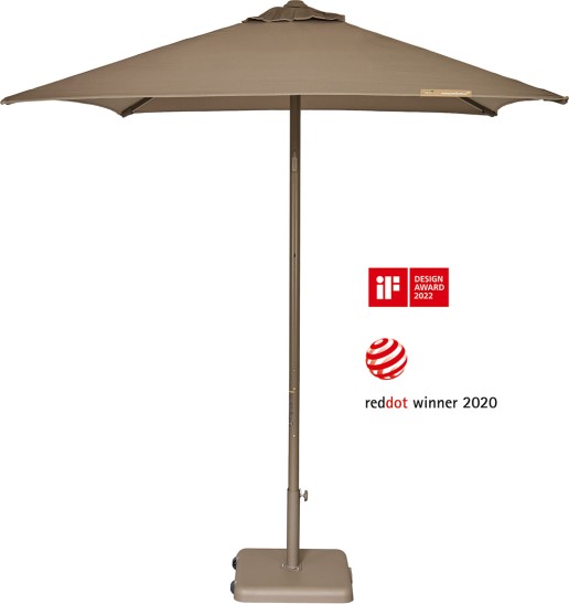 Parasol Ezpeleta Cuadrados Taupe 2 Marrones Taupe Pureti 2,5X2,5
