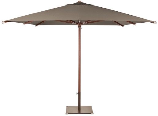 Parasol Ezpeleta Cuadrados Madera 2 Marrones taupe Olefin 3X3