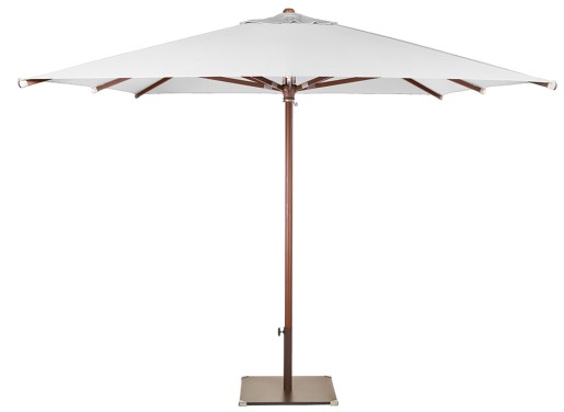 Parasol Ezpeleta Cuadrados Madera 2 Marrones white Olefin 3X3