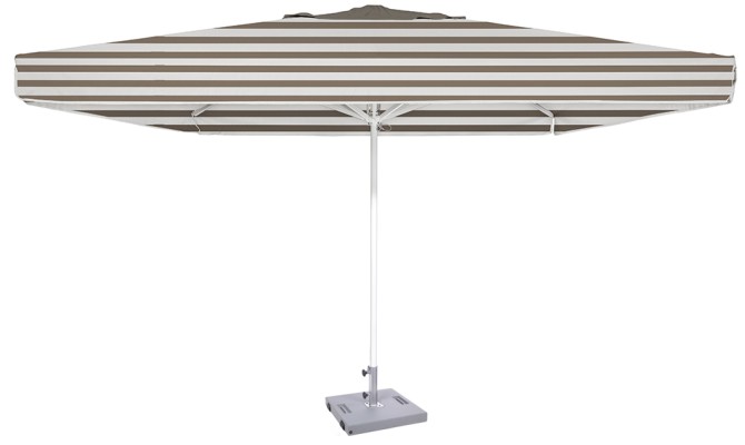 Parasol Ezpeleta Cuadrados White 4 Blancos taupe stripe Olefin 3,5X3,5