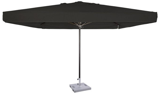 Parasol Ezpeleta Cuadrados Anthracite 4 Grises black Olefin 3,5X3,5