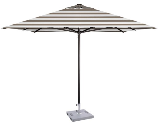 Parasol Ezpeleta Cuadrados Anthracite 2 Grises taupe stripe Olefin 3X3