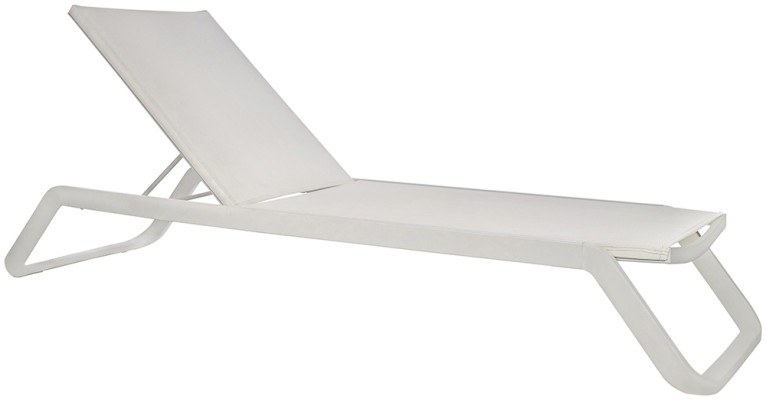 Lounge Ezpeleta Tumbona white  Blancos Aluminio lacado Textiline