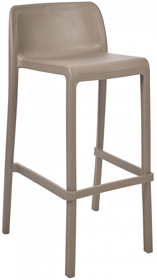 Silla Ezpeleta Taburete alto Polipropileno  taupe 