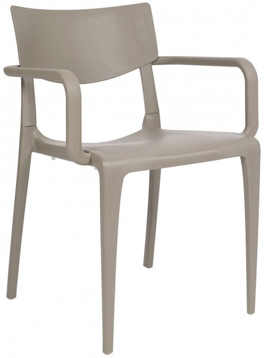 Silla Ezpeleta Con brazos Polipropileno  taupe 