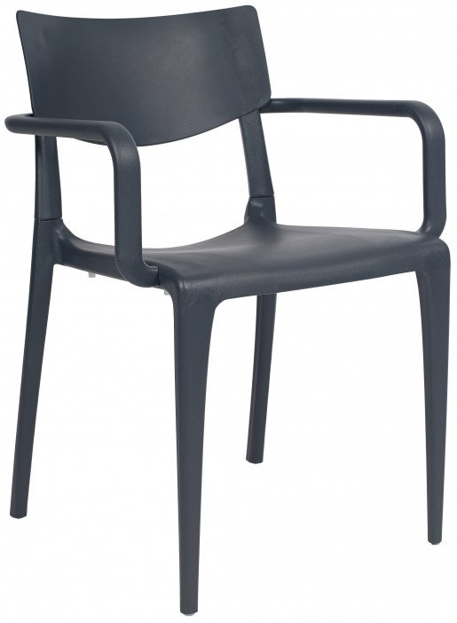 Silla Ezpeleta Con brazos Polipropileno  anthracite 
