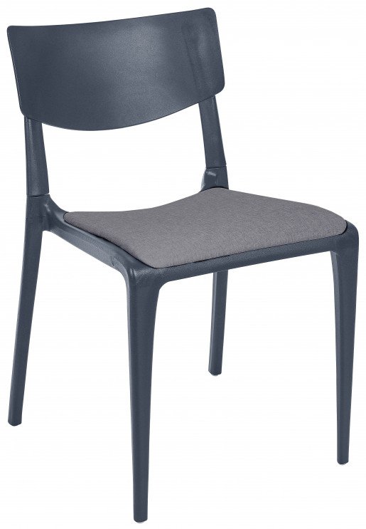 Silla Ezpeleta Sin brazos Polipropileno Tapizada anthracite-grey grey