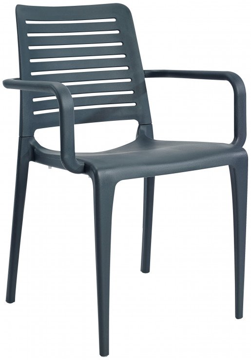 Silla Ezpeleta Con brazos Polipropileno  anthracite 
