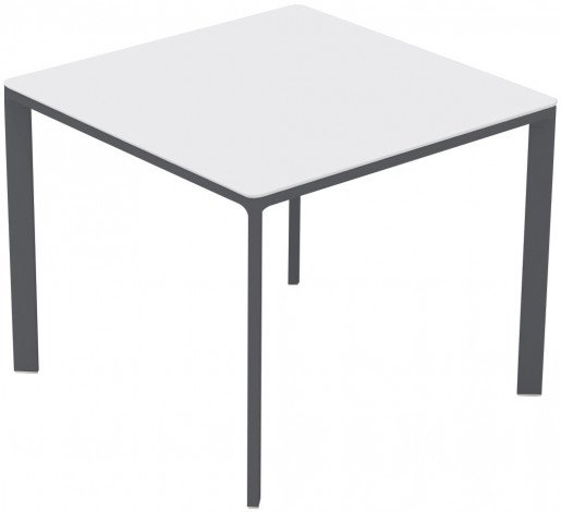 Mesa Ezpeleta apilable anthracite Grises white Aluminio lacado 90x90