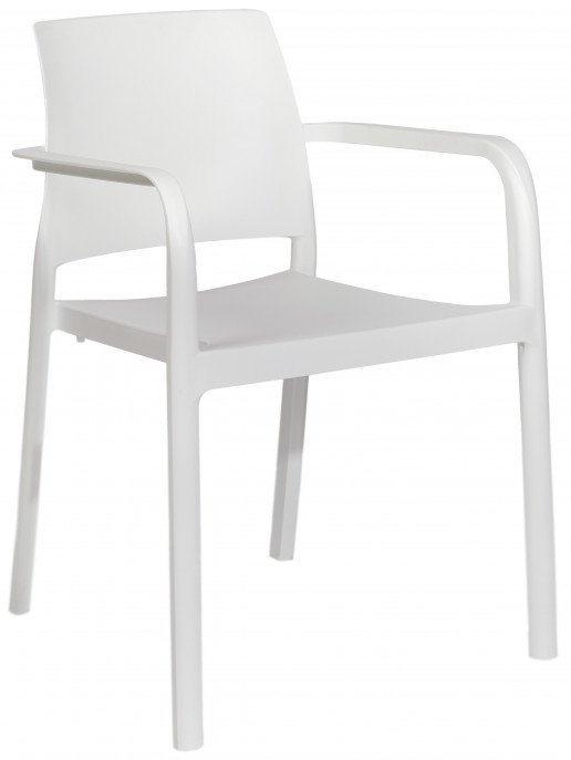 Silla Ezpeleta Con brazos Polipropileno  white 