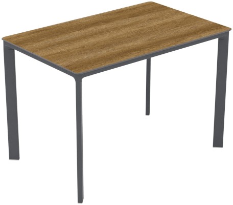 Mesa Ezpeleta  anthracite Grises dark oak Aluminio lacado 120x80