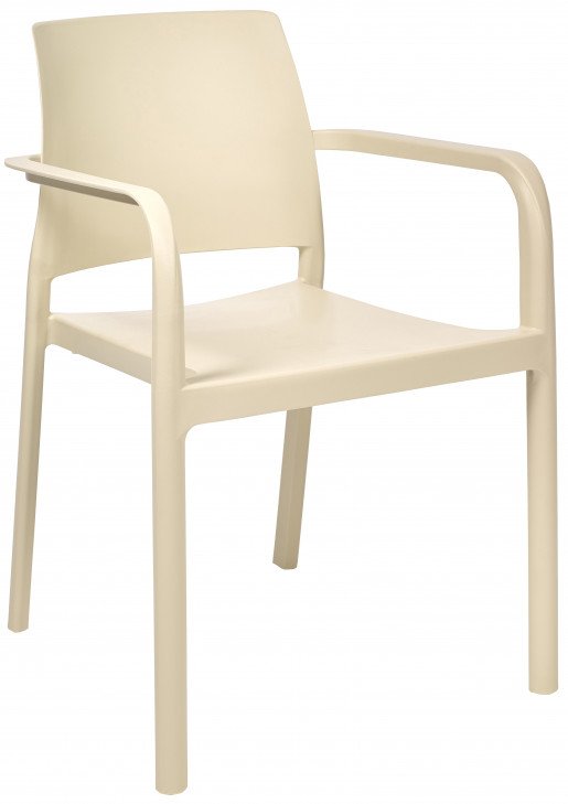 Silla Ezpeleta Con brazos Polipropileno  sand 