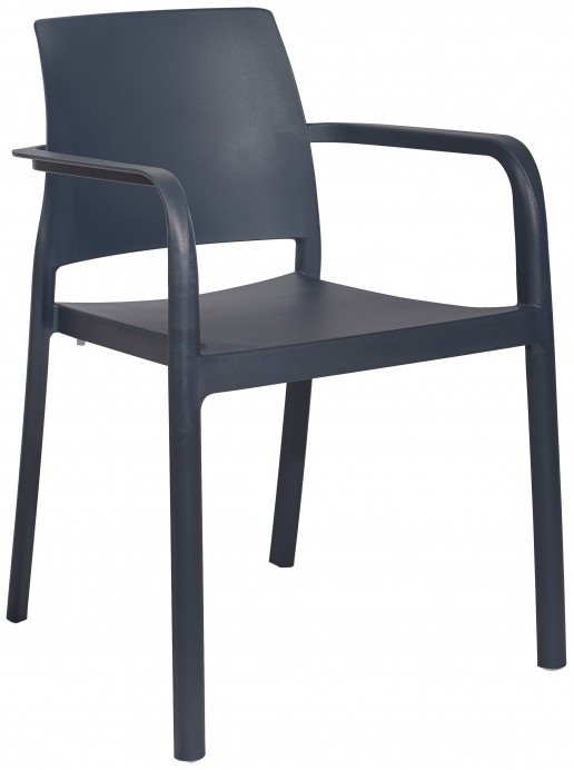 Silla Ezpeleta Con brazos Polipropileno  anthracite 