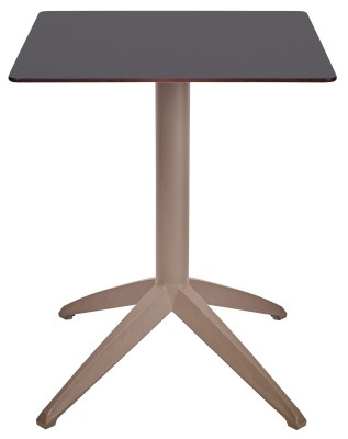 Mesa Ezpeleta  Taupe Marrones anthracite Polipropileno 60x60