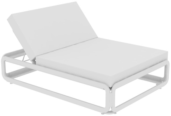 Lounge Ezpeleta Cama Balinesa white  Blancos Aluminio lacado Nautic