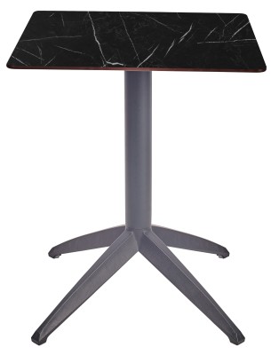 Mesa Ezpeleta abatible anthracite Grises black marble Polipropileno 60x60