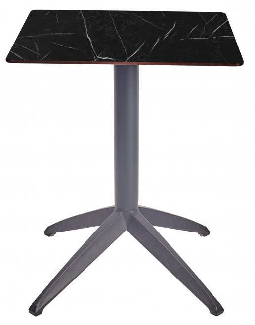 Mesa Ezpeleta abatible anthracite Grises black marble Polipropileno 60x60
