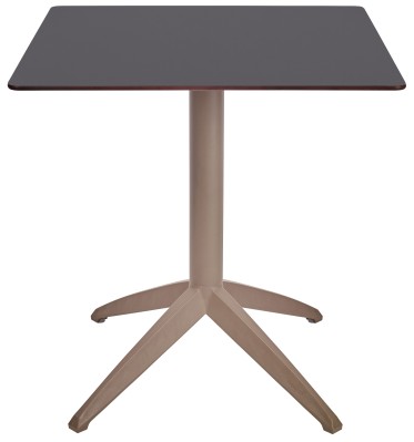 Mesa Ezpeleta abatible Taupe Marrones anthracite Polipropileno 70x70