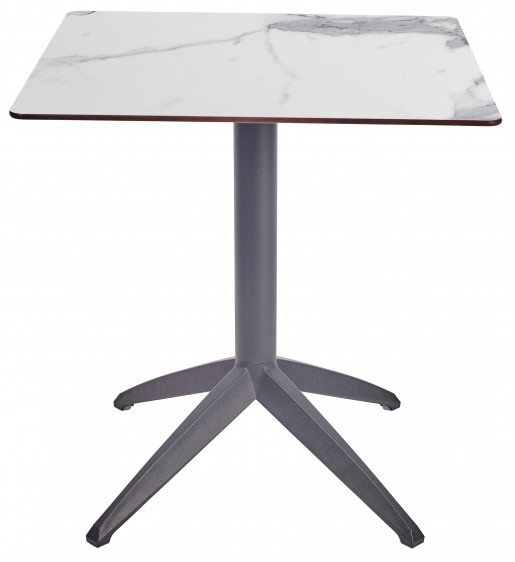 Mesa Ezpeleta abatible anthracite Grises white marble Polipropileno 70x70