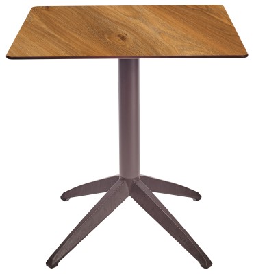 Mesa Ezpeleta abatible Moka Marrones dark oak Polipropileno 70x70