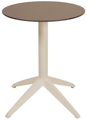 Mesa Ezpeleta abatible Sand Blancos Taupe Polipropileno 60