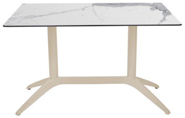 Mesa Ezpeleta  Sand Blancos white marble Polipropileno 120x80