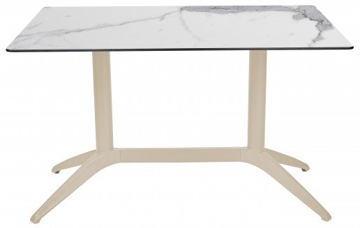 Mesa Ezpeleta  Sand Blancos white marble Polipropileno 120x80