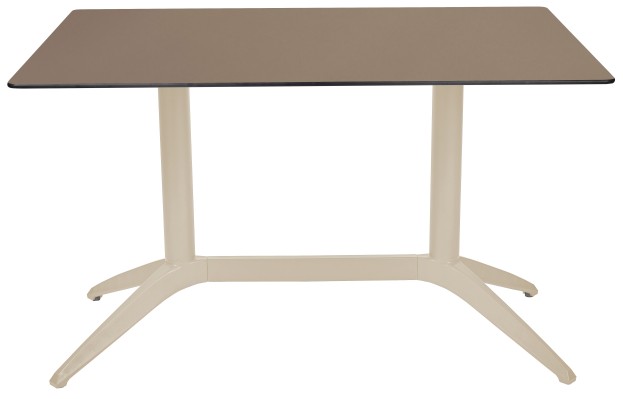 Mesa Ezpeleta  Sand Blancos Taupe Polipropileno 120x80