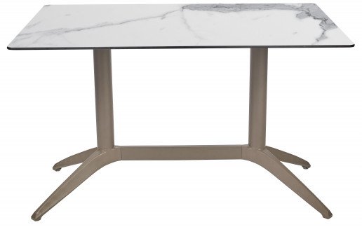 Mesa Ezpeleta  Taupe Marrones white marble Polipropileno 120x80