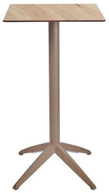 Mesa Ezpeleta  Taupe Marrones oak Polipropileno 60x60