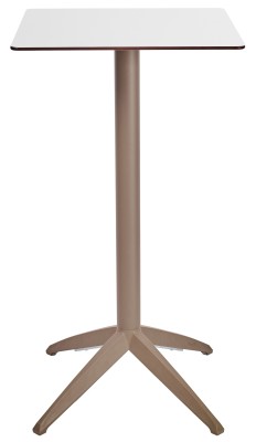 Mesa Ezpeleta  Taupe Marrones white Polipropileno 60x60